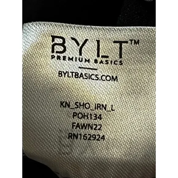 BYLT Kinetic Shorts Men’s L 32x9 Iron Performance Chino Casual Zip Side Pocket - Picture 5 of 13